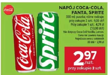 Napój Coca-Cola, Fanta, Sprite
