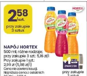 Napój Hortex różne rodzaje