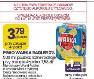Piwo Warka Radler 0%