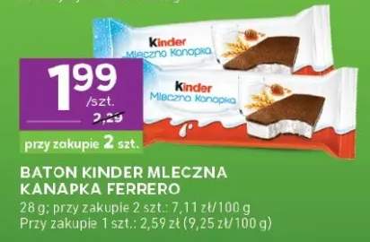 Baton Kinder Mleczna Kanapka Ferrero