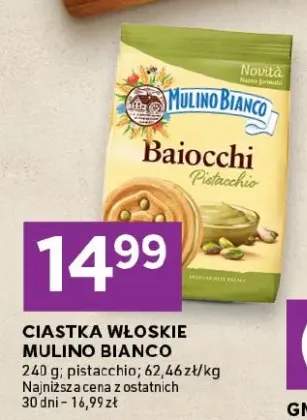 Ciastka włoskie Baiocchi pistacchio Mulino Bianco
