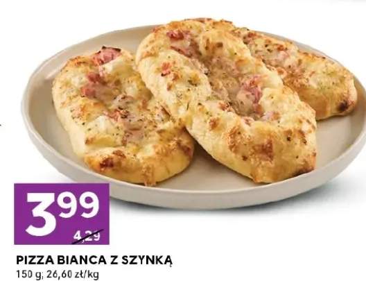 Pizza bianca z szynką