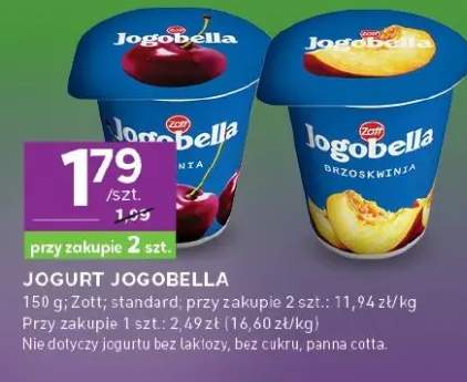 Jogurt Jogobella brzoskwinia Zott