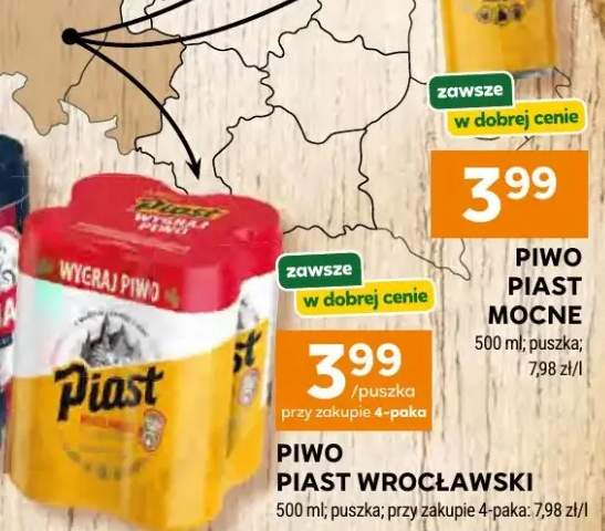 Piwo Piast Mocne puszka