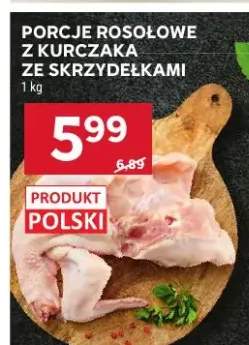 Porcje rosołowe z kurczaka ze skrzydełkami polskie