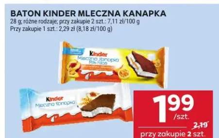 Baton Kinder Mleczna Kanapka Kinder