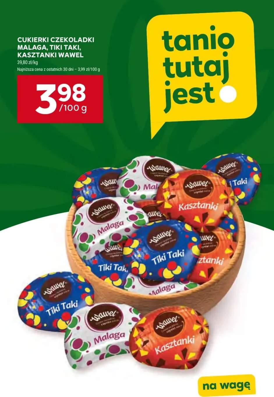 Cukierki czekoladki Malaga Wawel