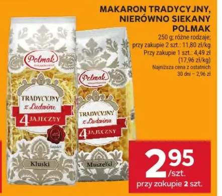 Makaron tradycyjny nierówno siekany Polmak muszelki