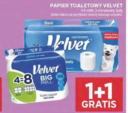 Papier toaletowy Velvet biały 3-warstwowy