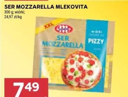 Ser Mozzarella wiórki Mlekovita XXL