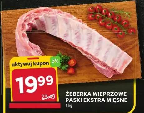 Żeberka wieprzowe paski ekstra mięsne