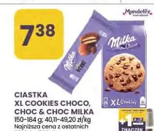 Ciastka XL Cookies Choc & Choc Milka