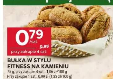 Bułka w stylu fitness na kamieniu