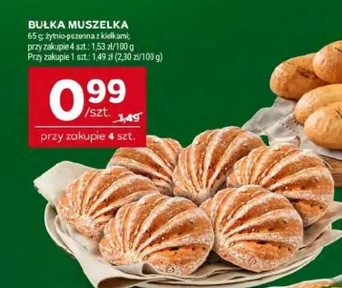 Bułka muszelka żytnio-pszenna z kiełkami