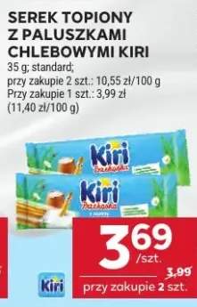 Serek topiony z paluszkami chlebowymi Kiri