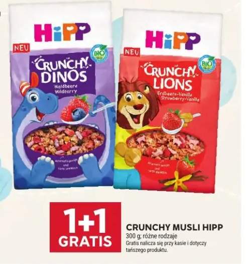 Crunchy Musli Lions Erdbeere-Vanilla Strawberry-Vanilla HiPP