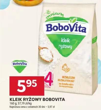 Kleik ryżowy BoboVita bezmleczny bezglutenowy bez dodatku cukru