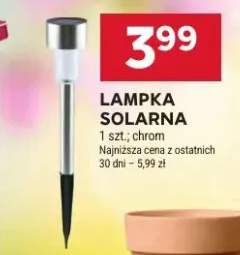 Lampka solarna chrom