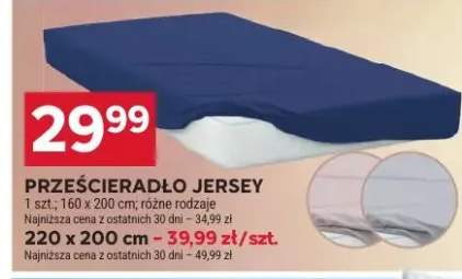 Prześcieradło Jersey 220x200cm