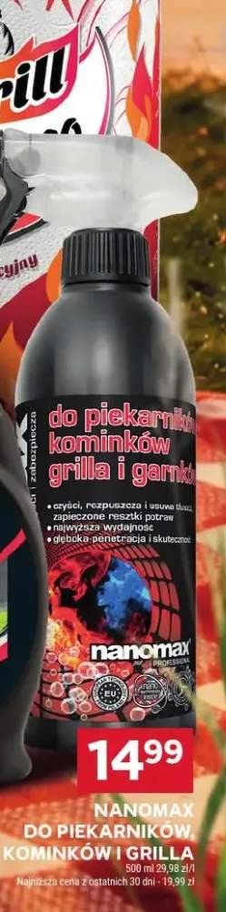 Środek czyszczący Nanomax Professional do piekarników kominków i grilla