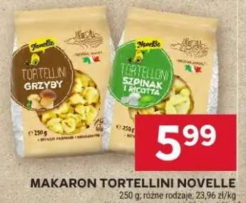 Makaron tortellini grzyby Novelle