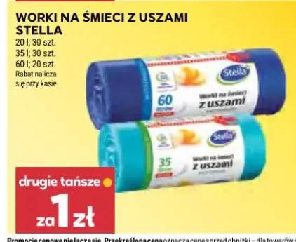 Worki na śmieci z uszami 20l Stella