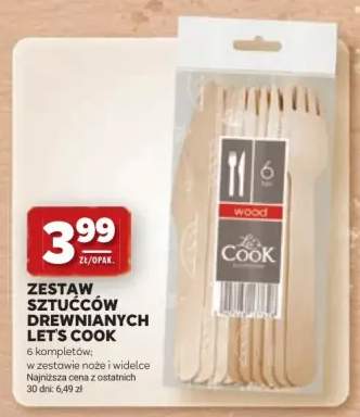 Zestaw sztucców drewnianych Let's Cook