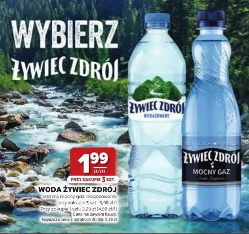 Woda niegazowana Żywiec Zdrój
