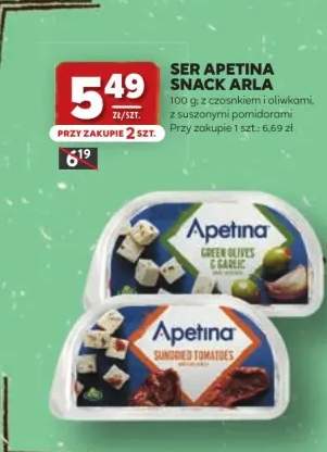 Ser Apetina Snack z czosnkiem i oliwkami Arla