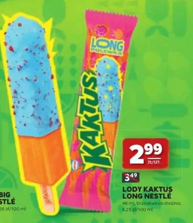 Lody Kaktus Long Nestlé brzoskwinia-malina