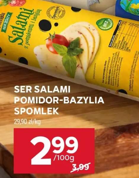 Ser Salami pomidor-bazylia Spomlek