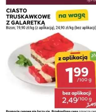 Ciasto truskawkowe z galaretką Bizon na wagę