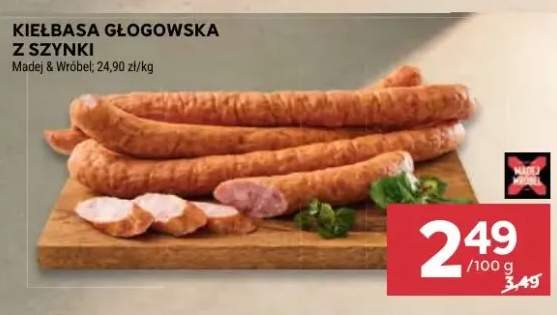 Kiełbasa głogowska z szynki Madej & Wróbel