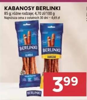 Kabanosy Berlinki kurczak