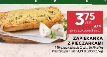 Zapiekanka z pieczarkami