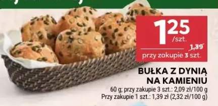 Bułka z dynią na kamieniu