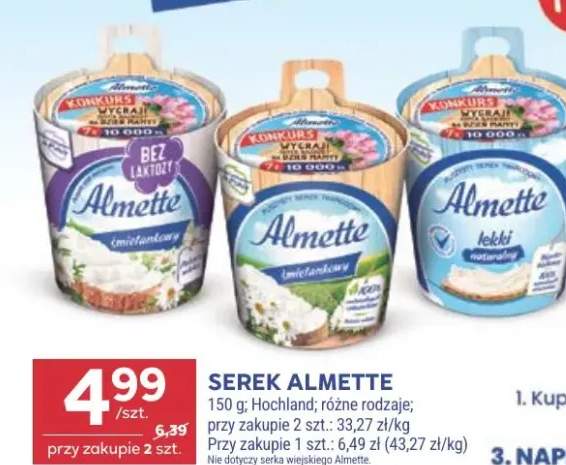 Serek Almette śmietankowy bez laktozy