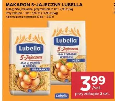 Makaron 5-jajeczny Lubella krajanka