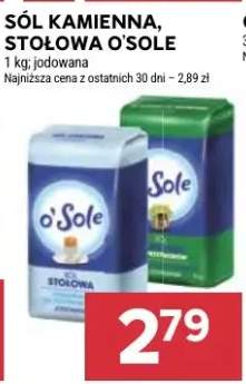 Sól kamienna stołowa jodowana O'Sole