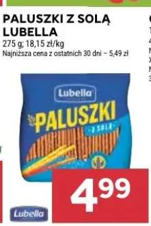 Paluszki z solą Lubella