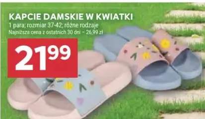 Kapcie damskie w kwiatki