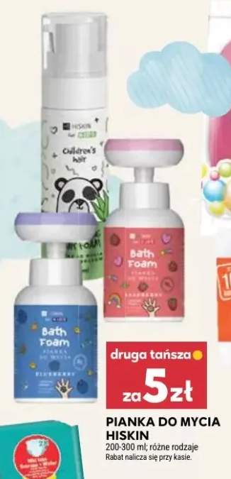 Pianka do mycia Hiskin for Kids Bath Foam Blueberry