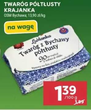 Twaróg półtłusty krajanka Lubelanka z Bychawy
