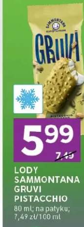 Lody Sammontana Gruvi Pistacchio na patyku