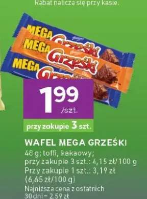Wafel Mega Grześki toffi Grześki