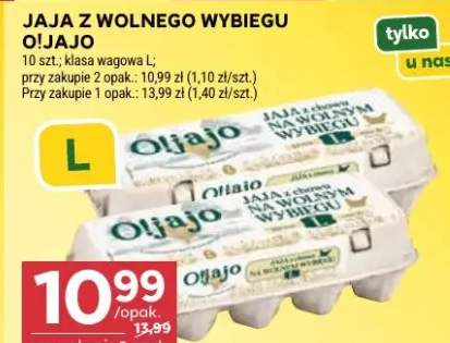 Jaja z wolnego wybiegu O!Jajo klasa L