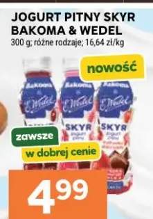 Jogurt pitny Skyr Bakoma & Wedel