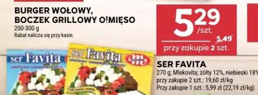 Ser Favita żółty 12% Mlekovita