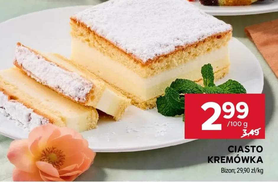 Ciasto kremówka Bizon