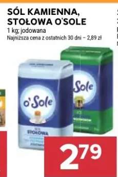 Sól kamienna stołowa jodowana O'Sole